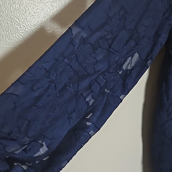 NWT Mason & Belle Romantic Navy Boho Blouse Sz Small - Picture 4 of 12